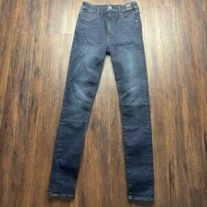 NWT Abercrombie Fitch Simone High Rise Super Skinny Jeans Dark Wash Size 26 2L